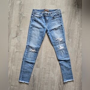 Joe's Jeans The Finn Ankle Women's size 28 Distressed Japanese Denim